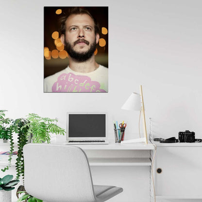 Bon Iver Justin Vernon Indie Folk Band Music Singer Wall Art Print Poster