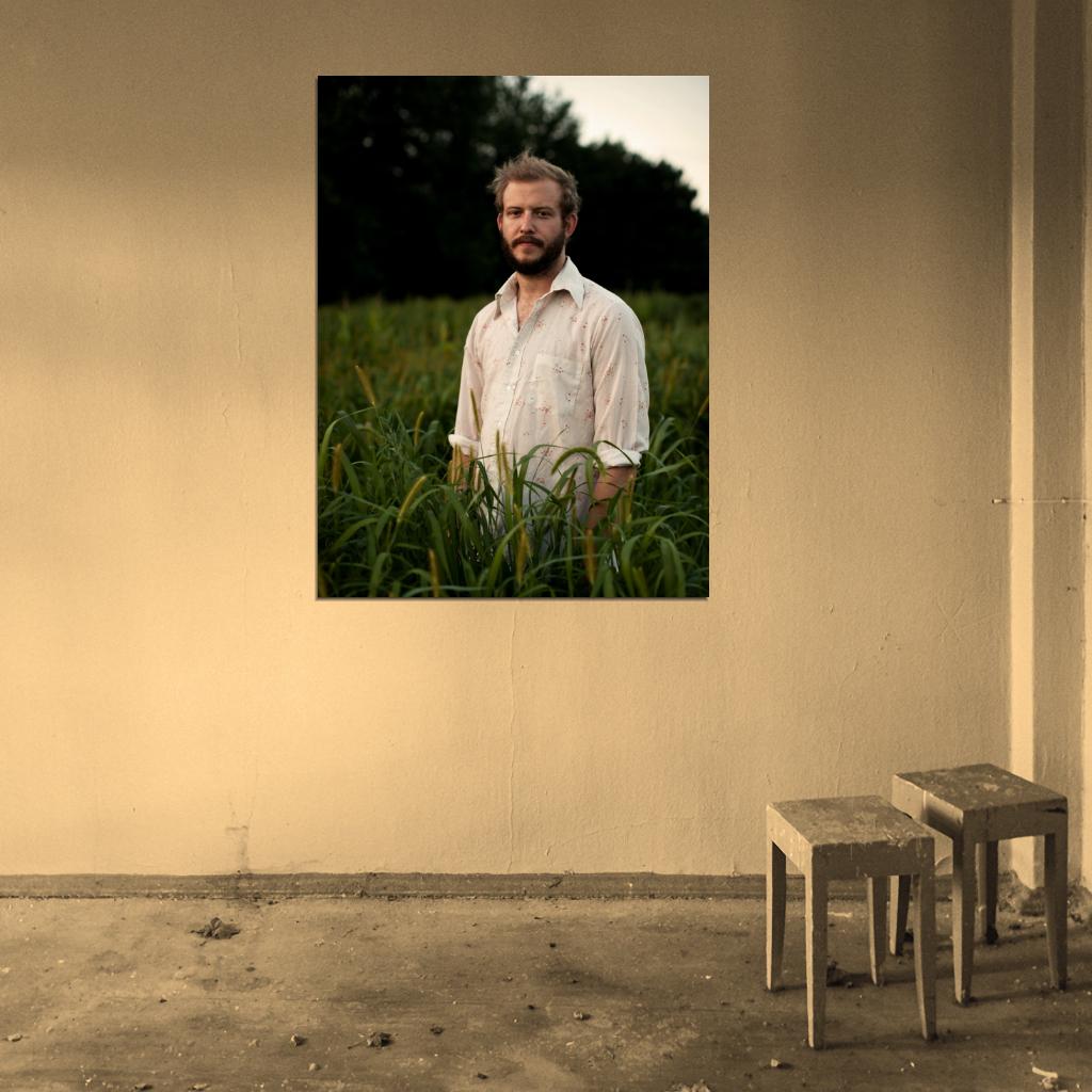 Bon Iver Justin Vernon Indie Folk Band Music Singer Wall Art Print Poster