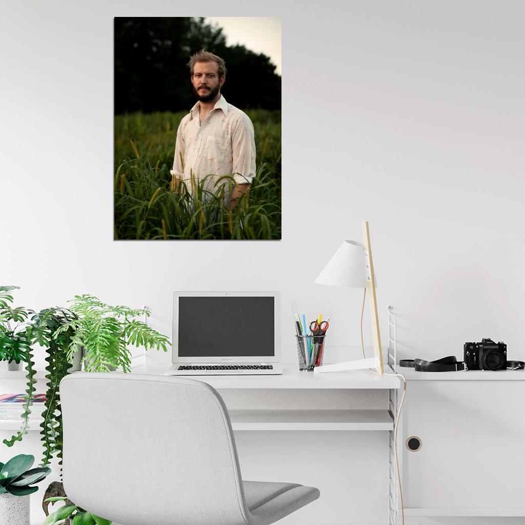 Bon Iver Justin Vernon Indie Folk Band Music Singer Wall Art Print Poster