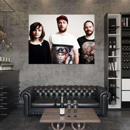 Chvrches Synthpop Music Group Wall Art Print Poster