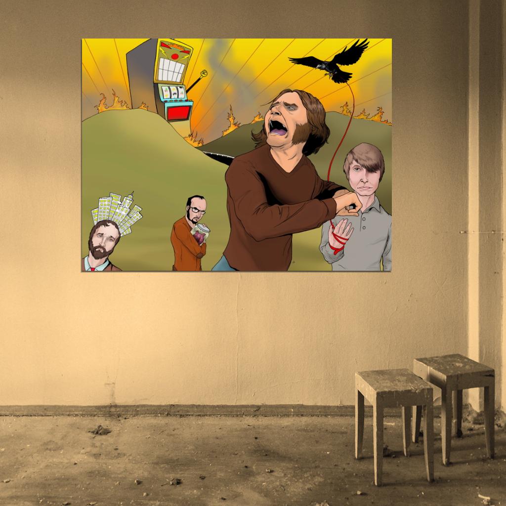Death Cab For Cutie Alternative Indie Pop Rock Band Amazing Cool Art Painting Wall Art Print Poster