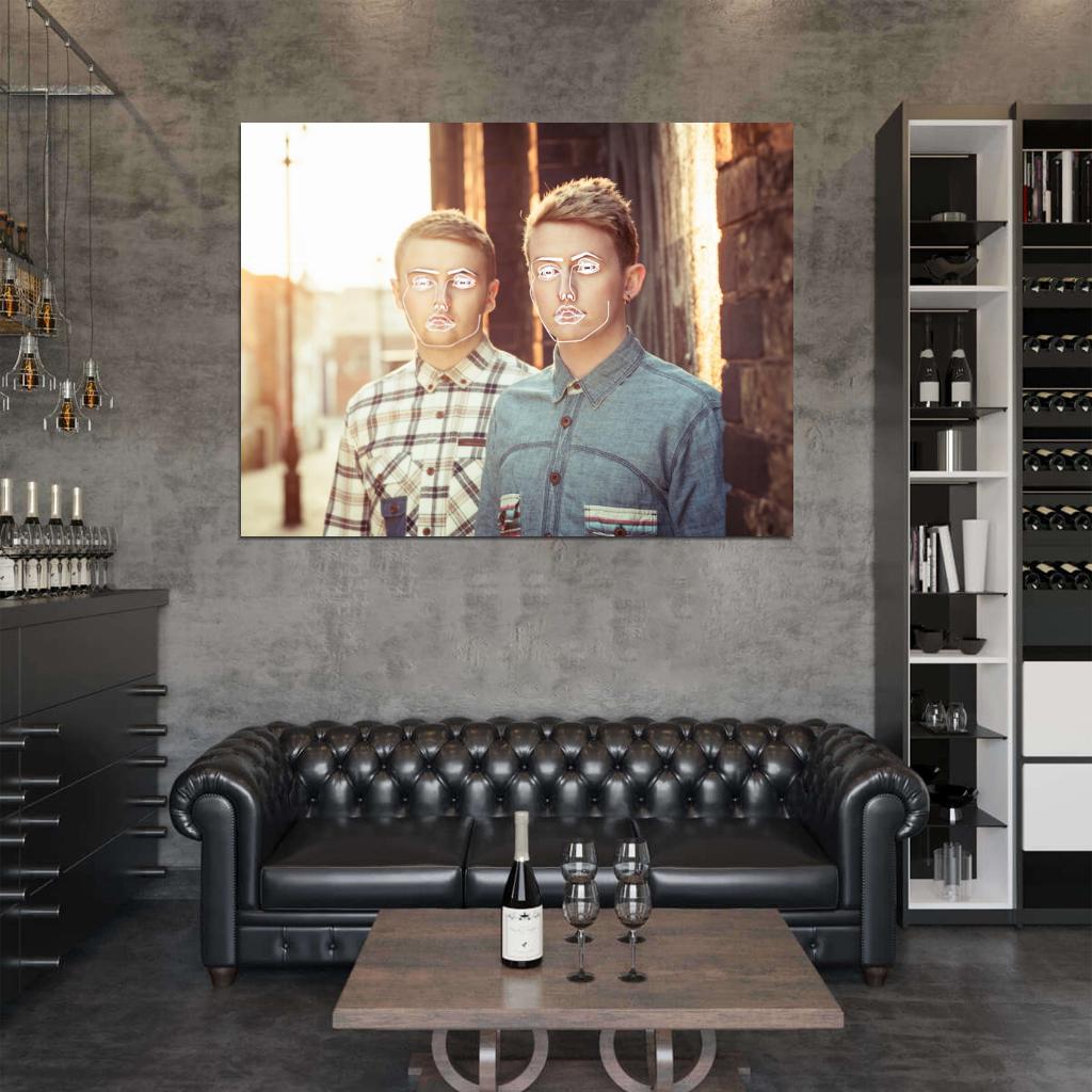 Disclosure Electronic Music Duo Band Wall Art Print Poster