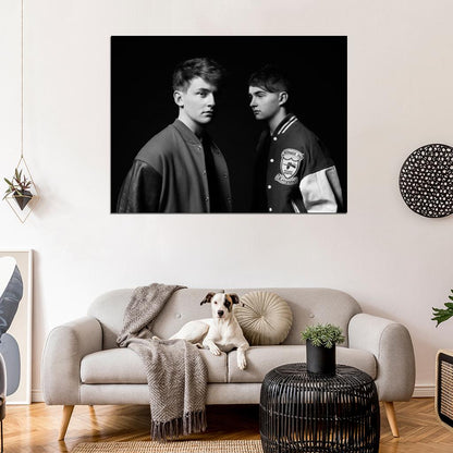 Disclosure Electronic Music Duo Band BW Wall Art Print Poster