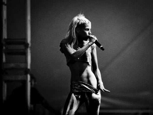 Yolandi Visser Hot Sexy Concert Stage Die Antwoord Band Alternative Hip-Hop BW Wall Art Print Poster
