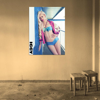Iggy Azalea Sexy Hip Hop Music Singer Wall Art Print Poster
