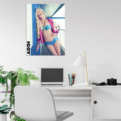 Iggy Azalea Sexy Hip Hop Music Singer Wall Art Print Poster