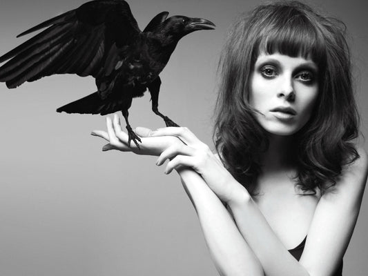 Karen Elson Portrait Music Singer BW Wall Art Print Poster