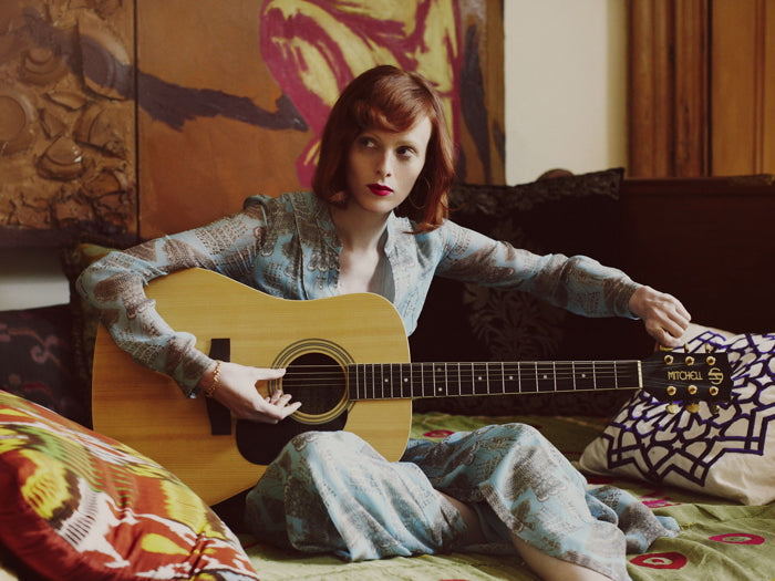 Karen Elson Guitar Music Singer Wall Art Print Poster
