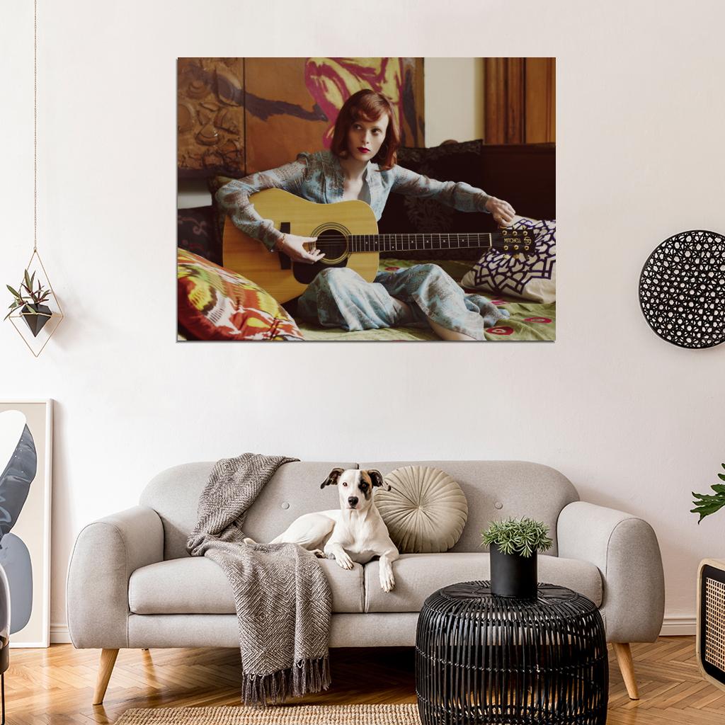 Karen Elson Guitar Music Singer Wall Art Print Poster