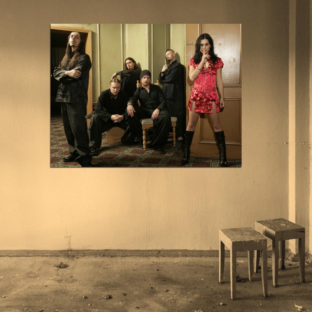 Lacuna Coil Cristina Scabbia Gothic Metal Group Music Wall Art Print Poster