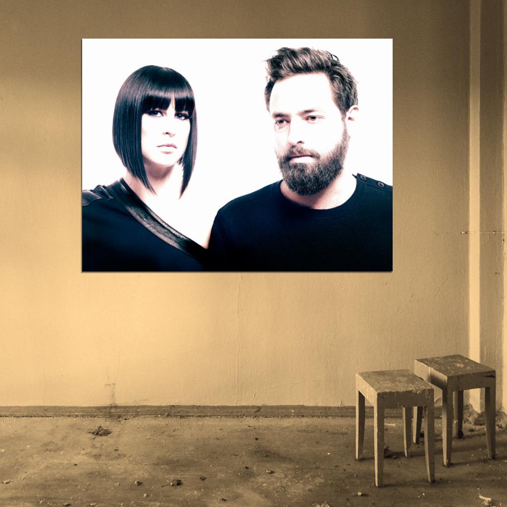Phantogram Electronic Rock Duo Group Music Wall Art Print Poster