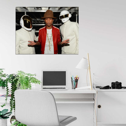 Pharrell Williams Hip Hop R&B Music Singer Wall Art Print Poster