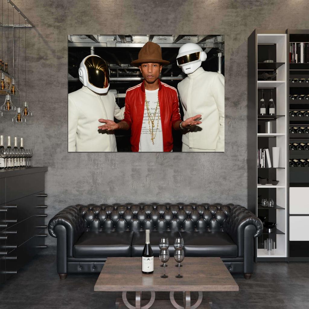 Pharrell Williams Hip Hop R&B Music Singer Wall Art Print Poster