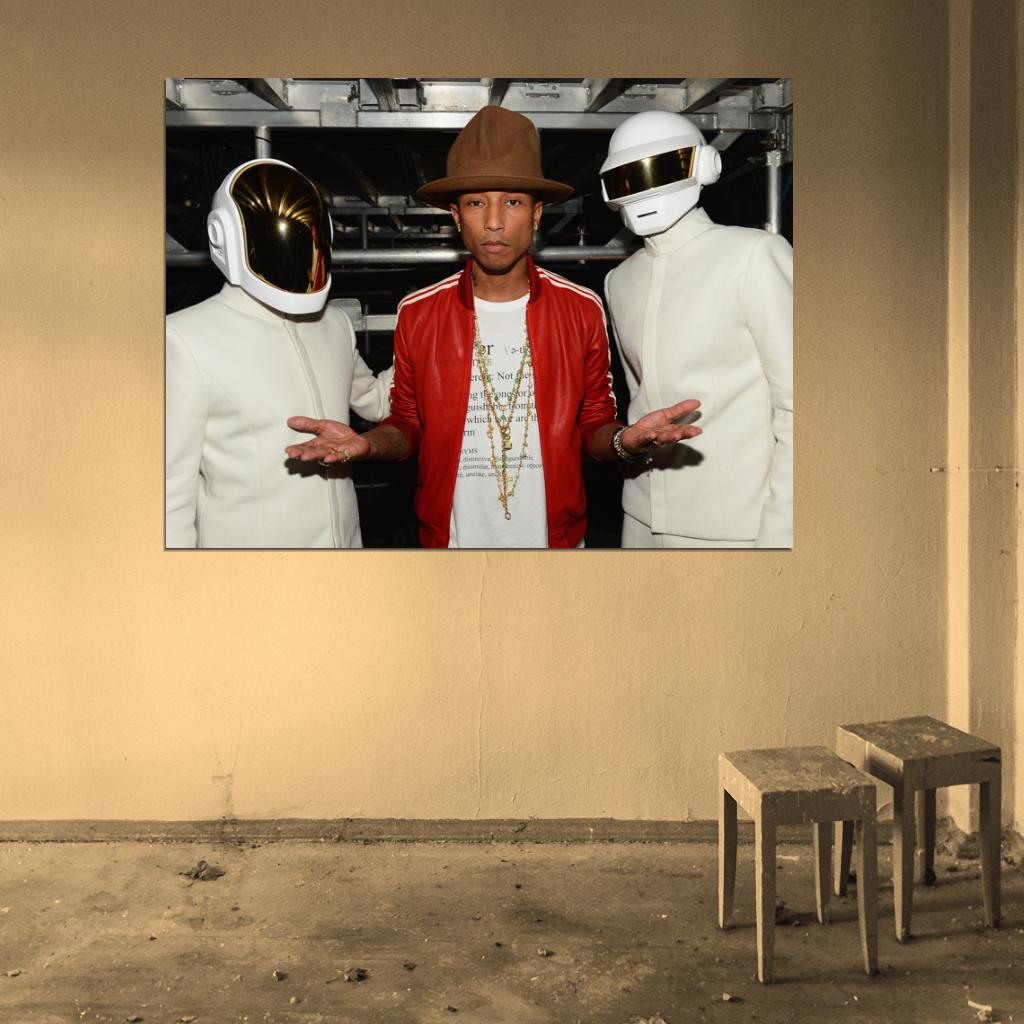 Pharrell Williams Hip Hop R&B Music Singer Wall Art Print Poster