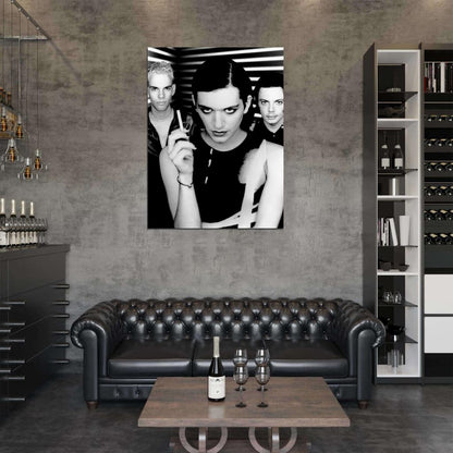 Placebo Brian Molko Stefan Olsdal Steve Forrest Rock Band Group Music BW Wall Art Print Poster
