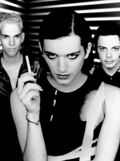 Placebo Brian Molko Stefan Olsdal Steve Forrest Rock Band Group Music BW Wall Art Print Poster