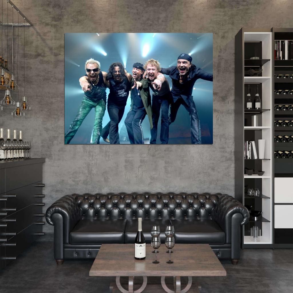 Scorpions Hard Rock Band Group Music Wall Art Print Poster