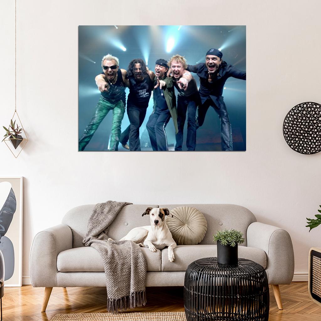 Scorpions Hard Rock Band Group Music Wall Art Print Poster