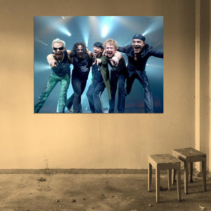Scorpions Hard Rock Band Group Music Wall Art Print Poster
