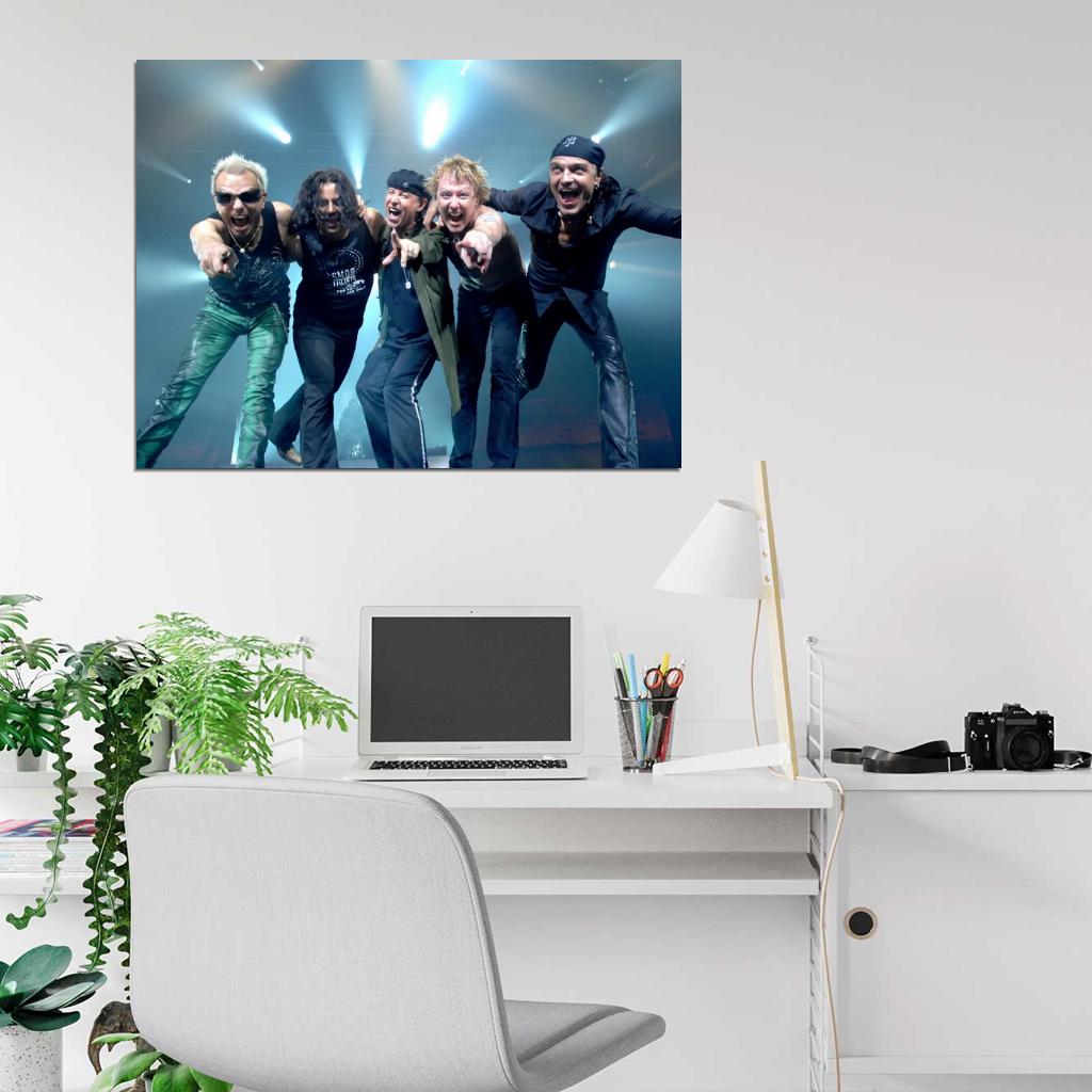 Scorpions Hard Rock Band Group Music Wall Art Print Poster