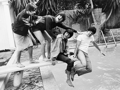 The Beatles Rock Pop Band Music Classic BW Funny Wall Art Print Poster