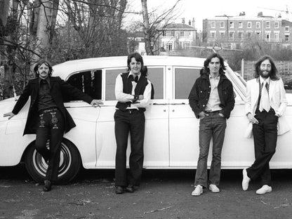 The Beatles Rock Pop Band Music Classic BW Wall Art Print Poster
