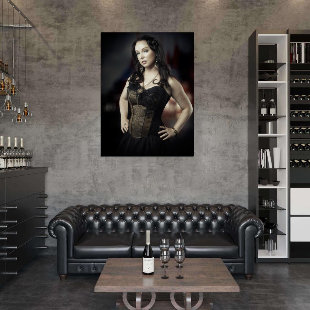 Capri Virkkunen Amberian Dawn Metal Rock Band Music Wall Art Print Poster