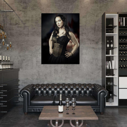 Capri Virkkunen Amberian Dawn Metal Rock Band Music Wall Art Print Poster