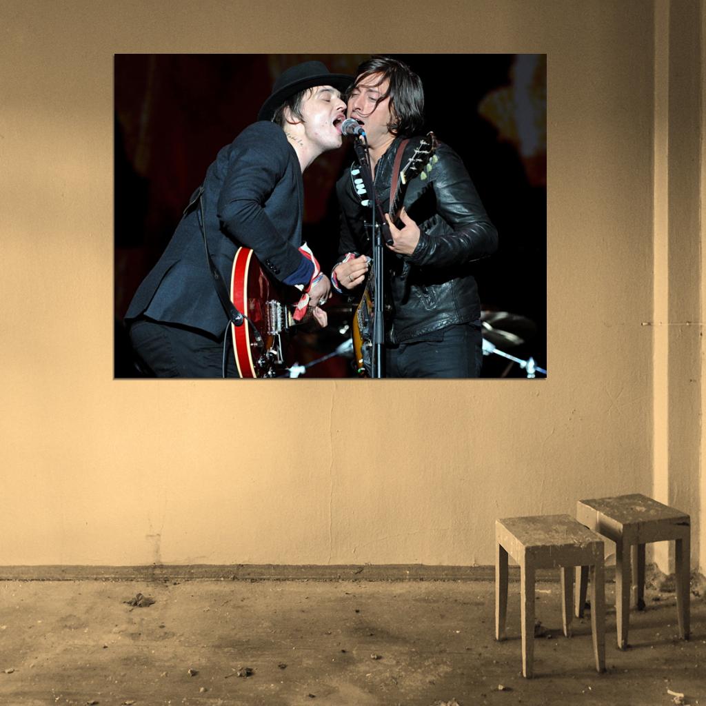 The Libertines Pete Doherty Carl Barat Indie Rock Band Group Music Wall Art Print Poster