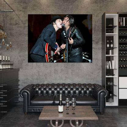 The Libertines Pete Doherty Carl Barat Indie Rock Band Group Music Wall Art Print Poster