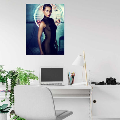 Alicia Keys Beautiful Hot Singer Sexy Dress R&B Music Wall Art Print Poster