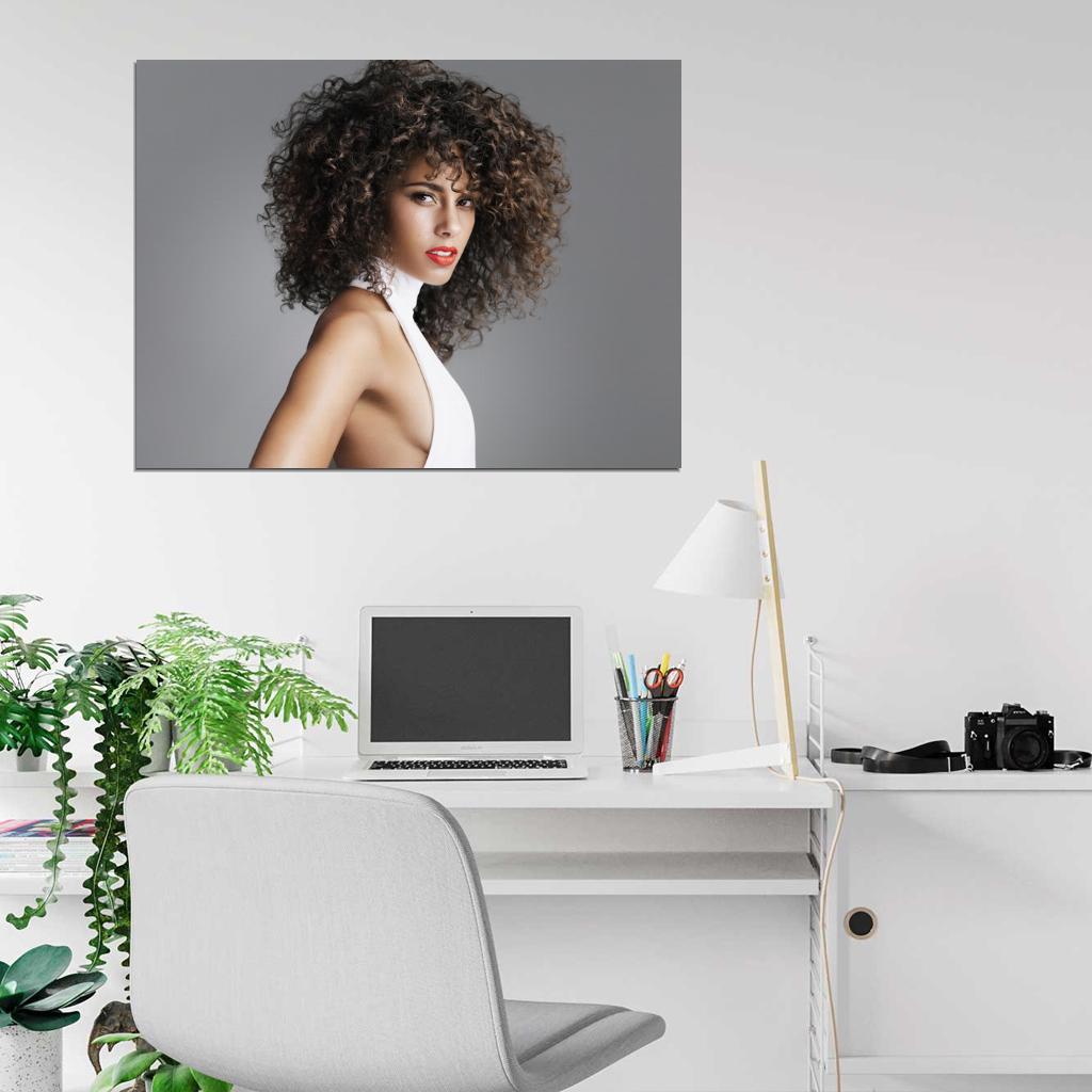 Alicia Keys Beautiful Hot Singer Sexy Dress R&B Music Wall Art Print Poster