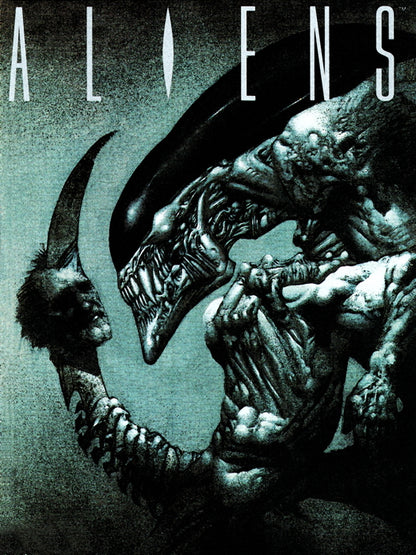 Aliens Xenomorph Dark Creepy Art Wall Art Print Poster