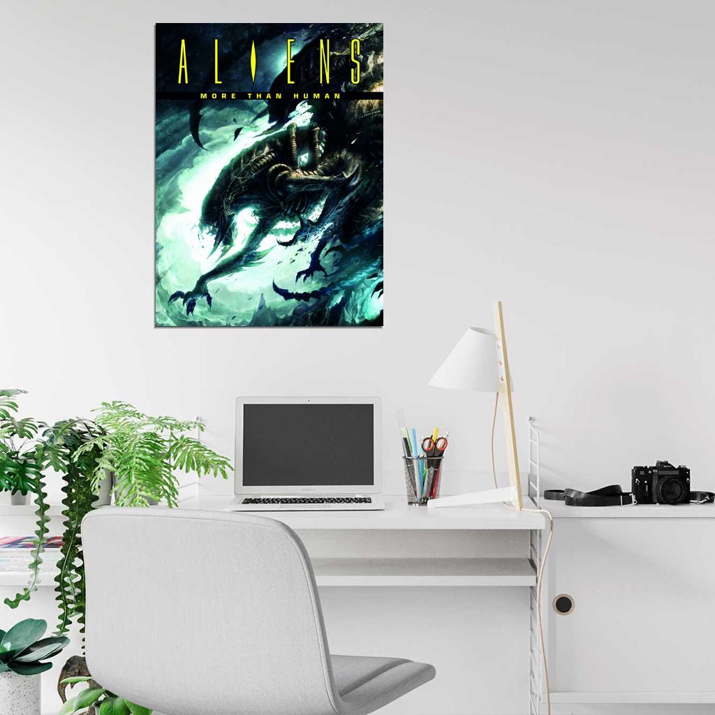 Aliens Xenomorph Creepy Creatures Art Wall Art Print Poster