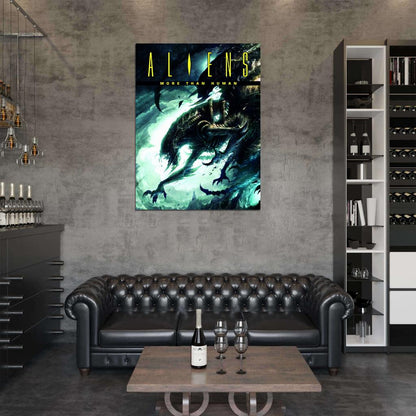 Aliens Xenomorph Creepy Creatures Art Wall Art Print Poster