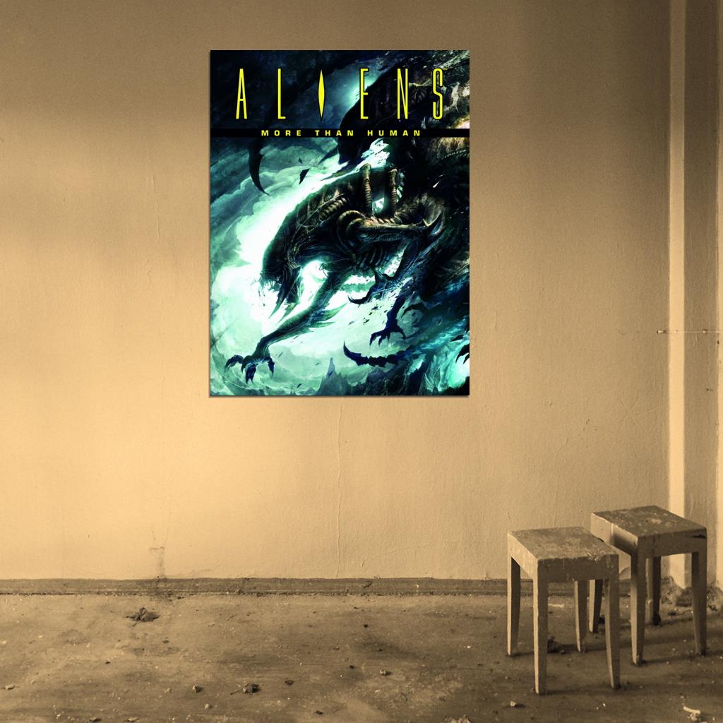 Aliens Xenomorph Creepy Creatures Art Wall Art Print Poster