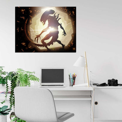 Aliens Xenomorph Awesome Movie Sci-Fi Art Wall Art Print Poster