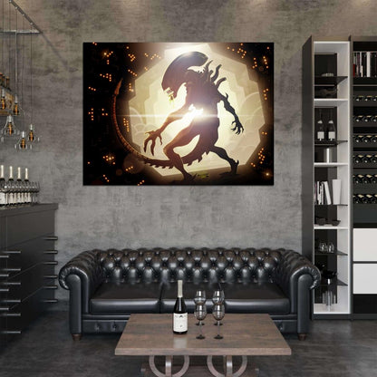 Aliens Xenomorph Awesome Movie Sci-Fi Art Wall Art Print Poster