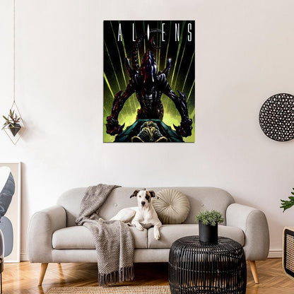 Aliens Xenomorph Eggs Ovomorph Sci-Fi Art Wall Art Print Poster