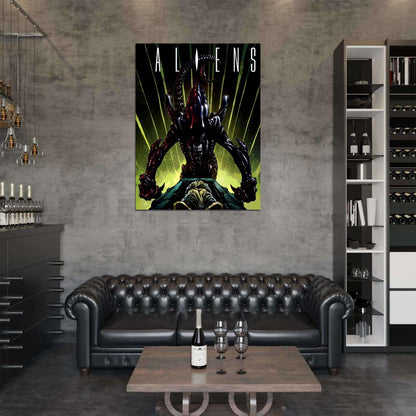 Aliens Xenomorph Eggs Ovomorph Sci-Fi Art Wall Art Print Poster