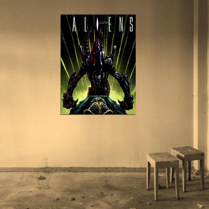 Aliens Xenomorph Eggs Ovomorph Sci-Fi Art Wall Art Print Poster