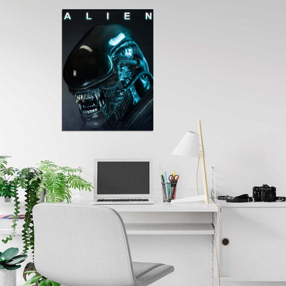 Alien Xenomorph Awesome Sci-Fi Movie Art Wall Art Print Poster