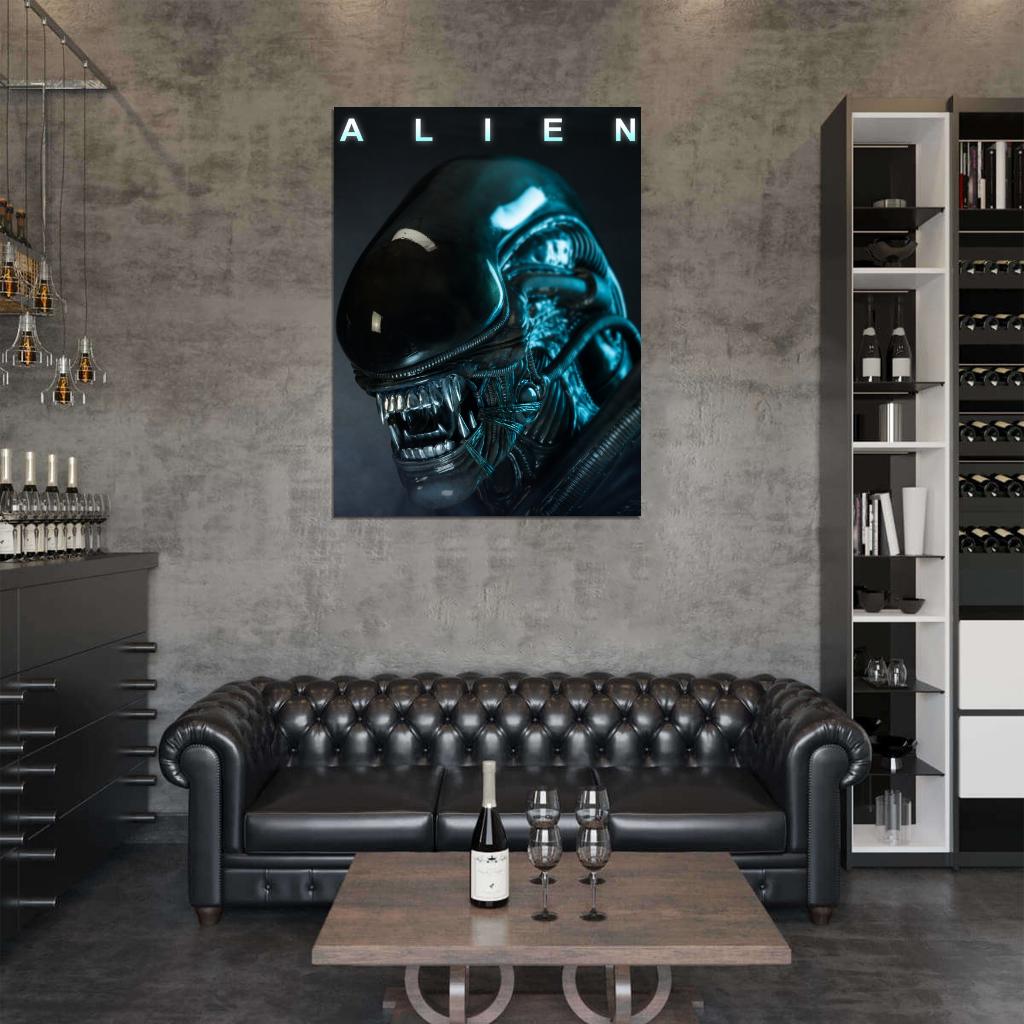 Alien Xenomorph Awesome Sci-Fi Movie Art Wall Art Print Poster