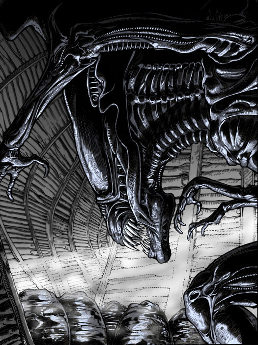 Alien Queen Xenomorph Eggs Awesome Sci-Fi Movie Art Wall Art Print Poster