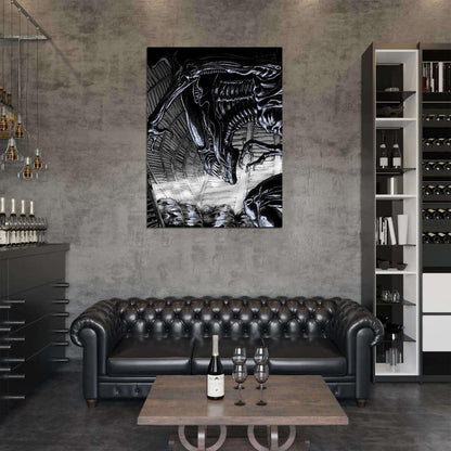 Alien Queen Xenomorph Eggs Awesome Sci-Fi Movie Art Wall Art Print Poster