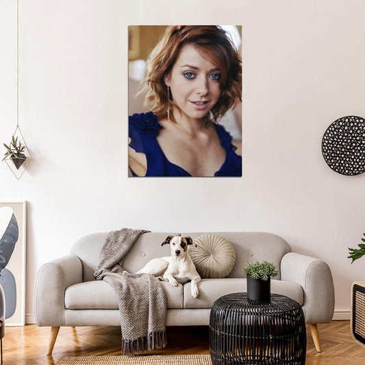 Alyson Hannigan Beautiful Actress Hot Portrait Wall Art Print Poster