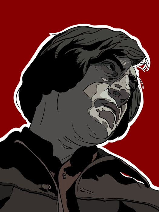 Anton Chigurh Awesome Portrait Art No Country for Old Men Javier Bardem Wall Art Print Poster
