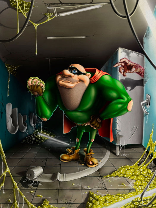 Boogerman Awesome Retro Video Game Art Sega Wall Art Print Poster