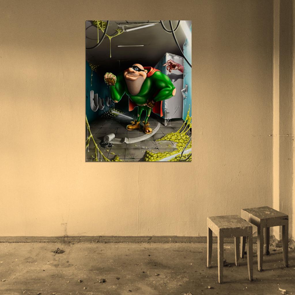 Boogerman Awesome Retro Video Game Art Sega Wall Art Print Poster