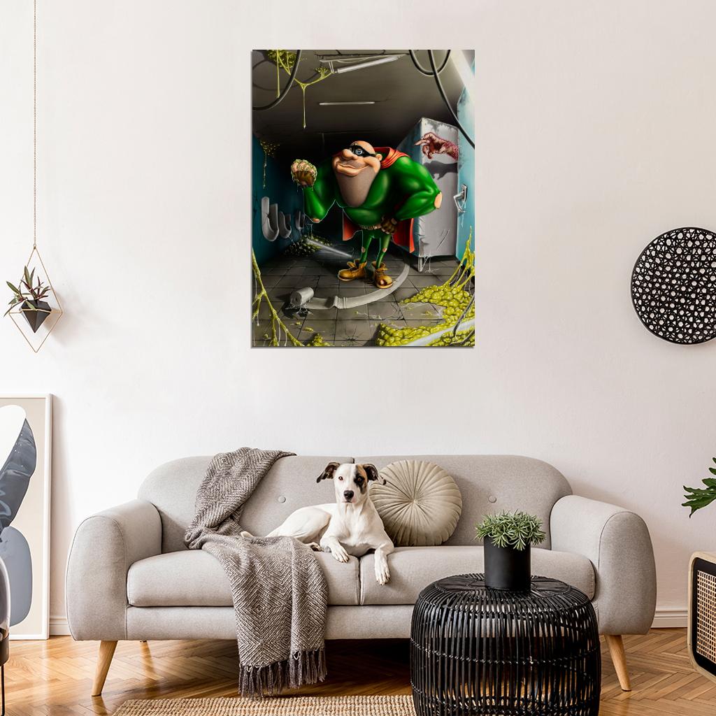 Boogerman Awesome Retro Video Game Art Sega Wall Art Print Poster